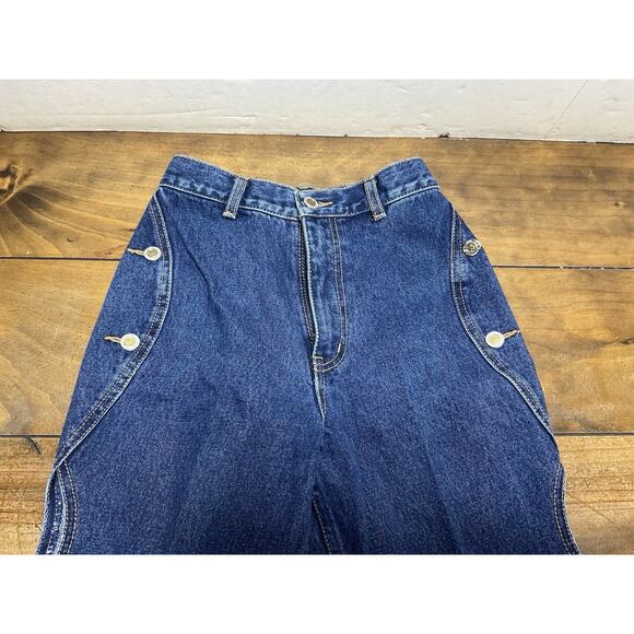 Vintage Lawman Peek-a-boo High Waist Mom Jeans Size 1 - Picture 5 of 12